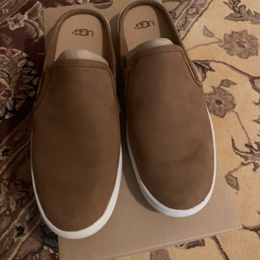 Ugh slip on leather mules